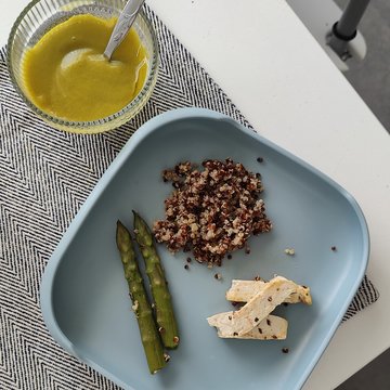 Pratinho composto para a introducao alimentar